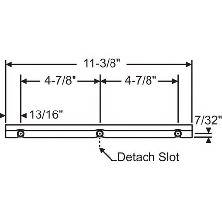 Strybuc Casement Track for Window 38-55